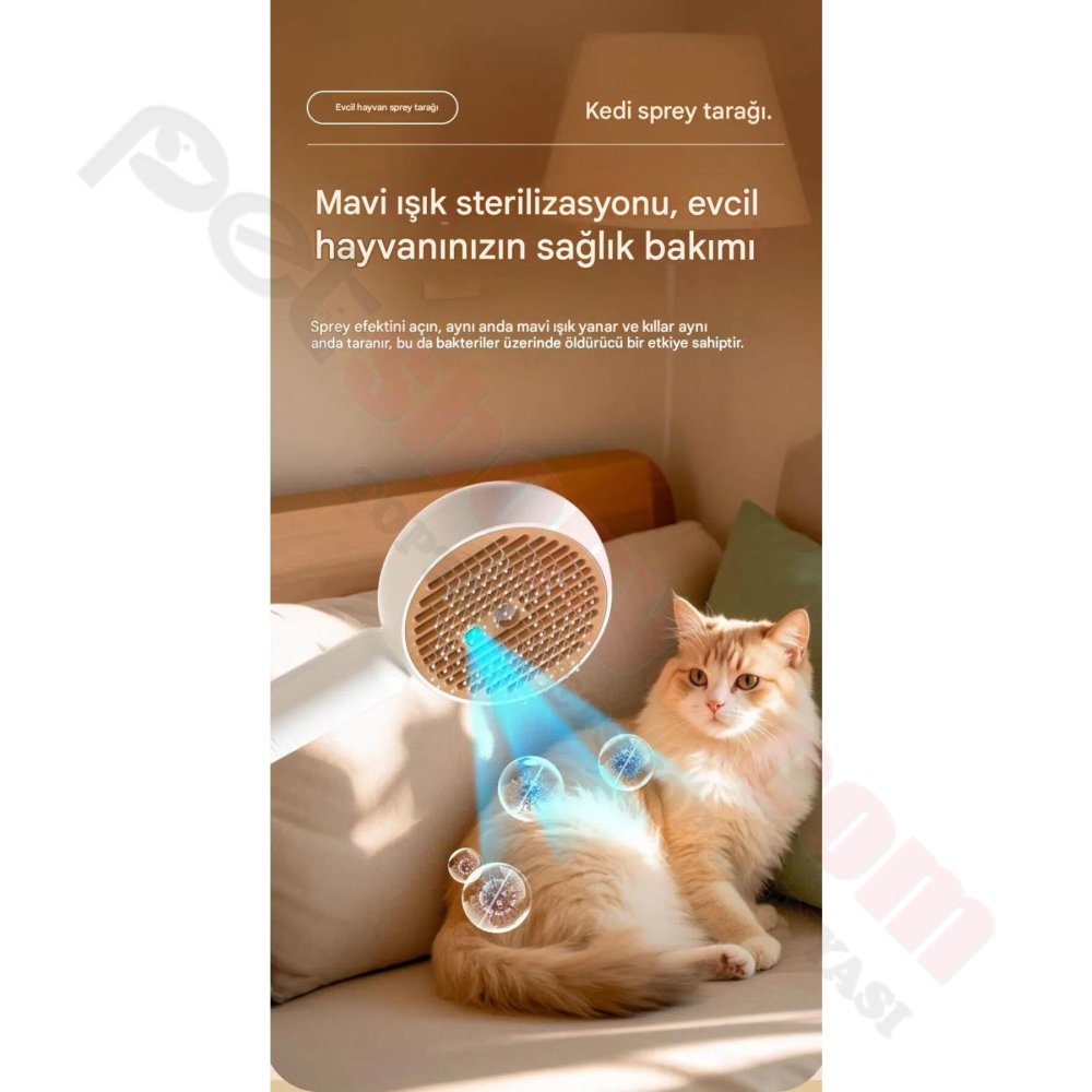 MAVİ IŞIK STRELİZASYONLU LÜKS BUHARLI TARAK